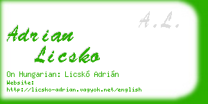 adrian licsko business card